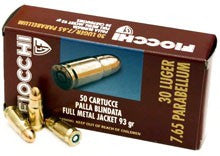 MUNICIÓN FIOCCHI - 7.65 PARA. - 93 GRAINS - FMJ & 93 grains - FMJ
