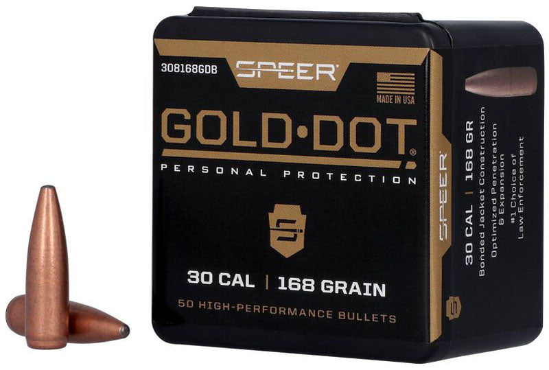 PUNTAS DE BALA SPEER GOLD DOT SP - .308" - 168 GRAINS (2)