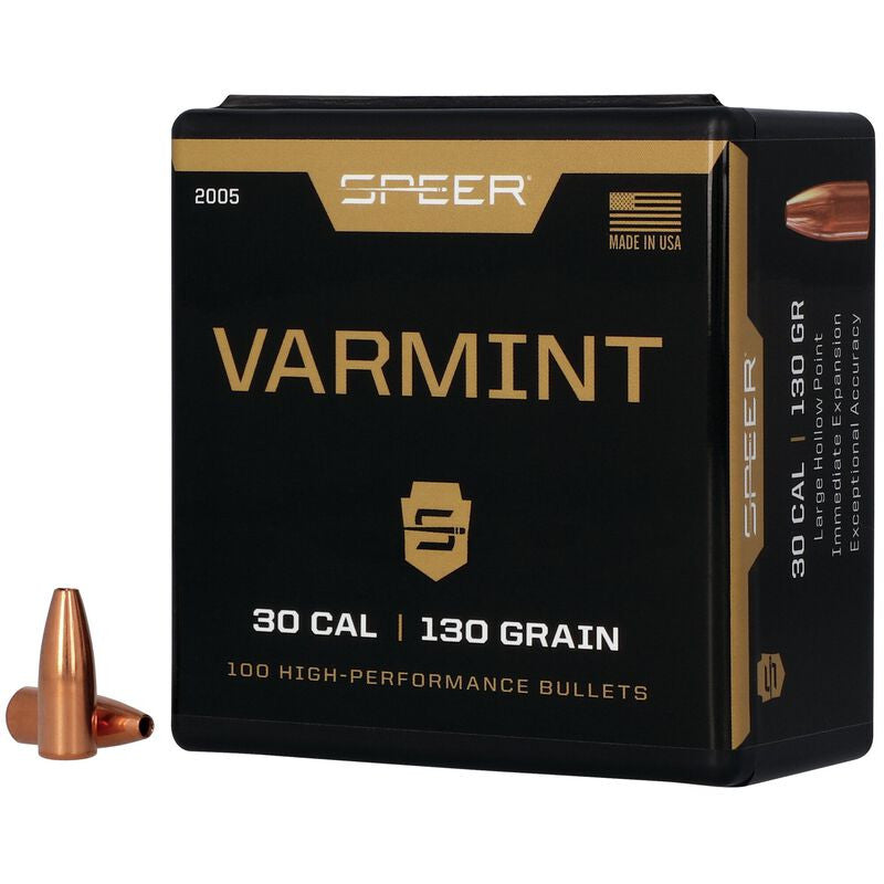 Puntas de bala SPEER Varmint HP - .308" - 130 grains (2)