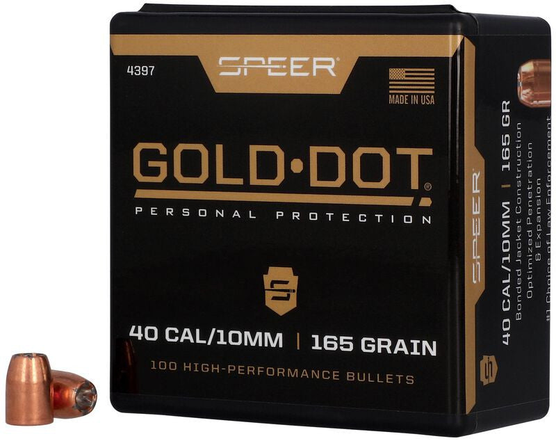 Puntas de bala SPEER Gold Dot HP - .400" - 165 grains (2)