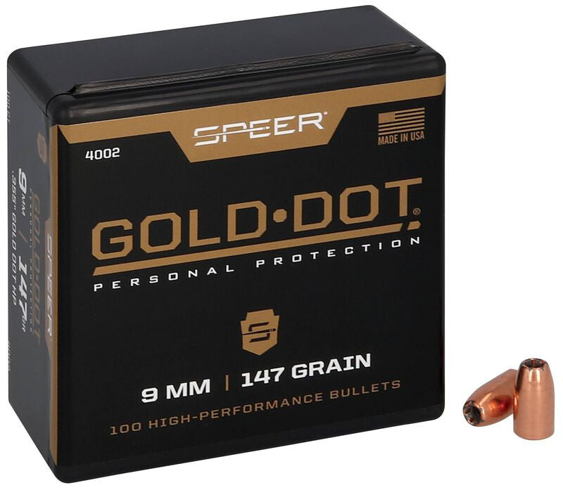Puntas de bala SPEER Gold Dot HP - .355" - 147 grains (3)