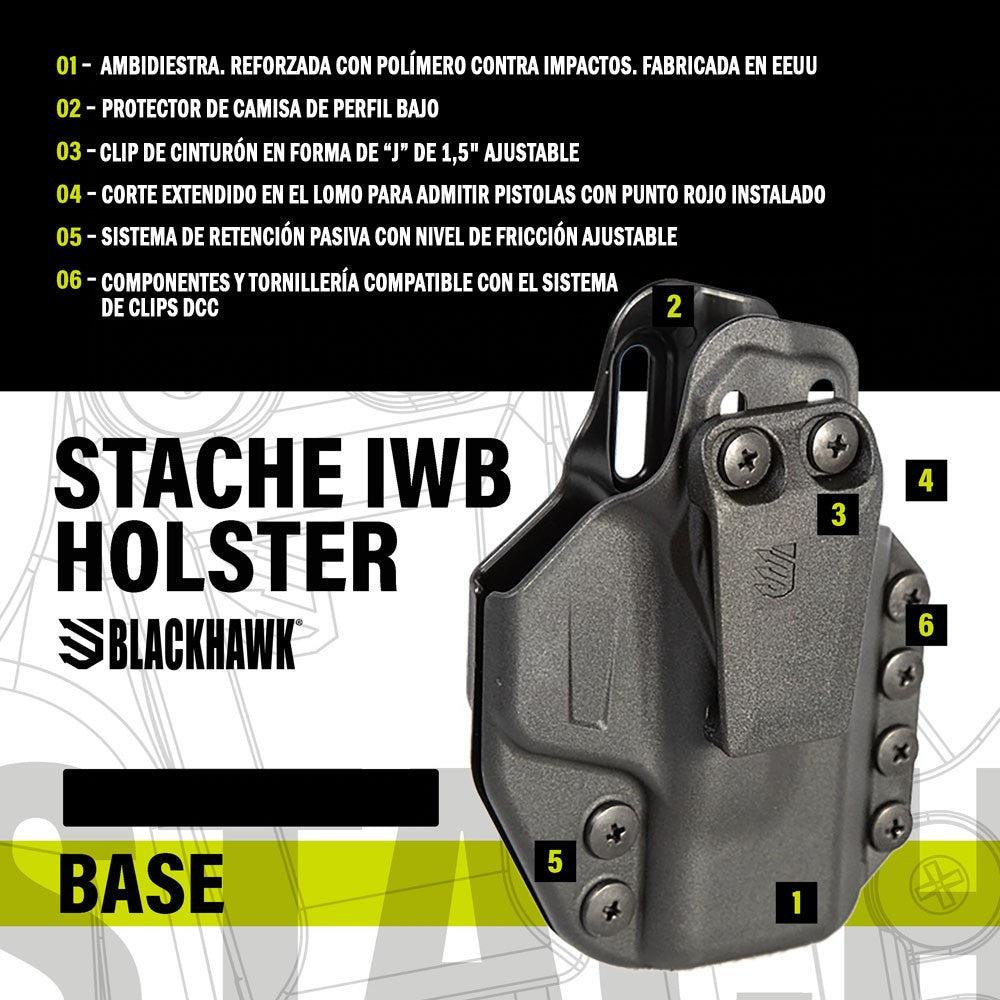 FUNDA BLACKHAWK STACHE IWB CON LINTERNA TLR 6 (4)