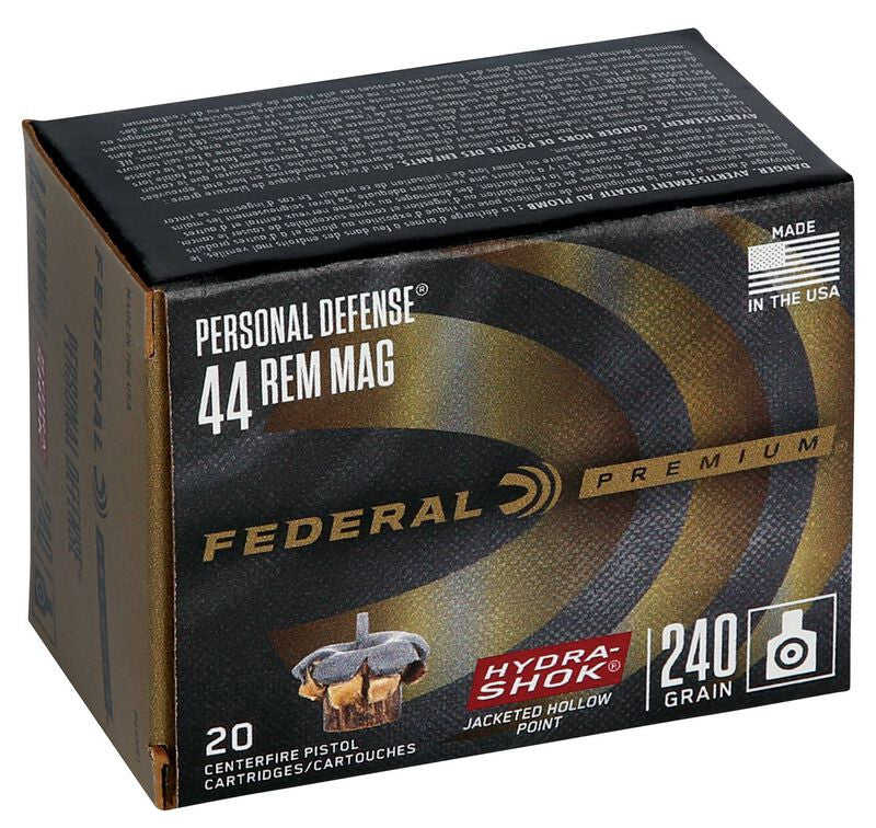 BALA FEDERAL Personal Defense Hydra-Shok - 44 Rem. Mag. - 240 grains - JHP (1)