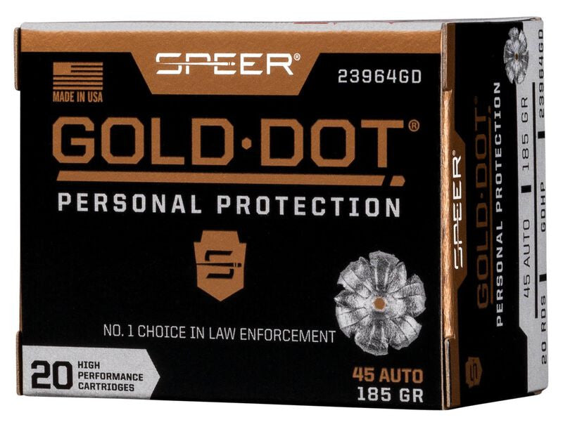 BALAS SPEER GOLD DOT - 45 ACP - 185 GRAINS - GDHP (3)