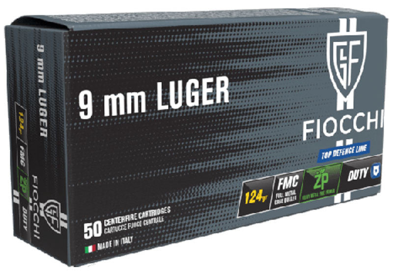 MUNICIÓN FIOCCHI TOP DEFENCE ZP DUTY - 9MM. PARA. - 124 GRAINS - FMC (1)