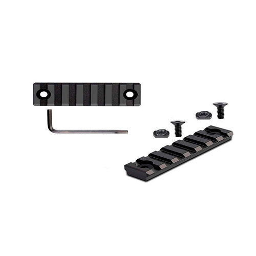 ADAPTADOR DE RAIL MLOK A PICATINNY CON 7 RANURAS & Black