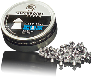 BALINES RWS SUPERPOINT EXTRA 0,53 G CAL. 4.5MM (500UD)