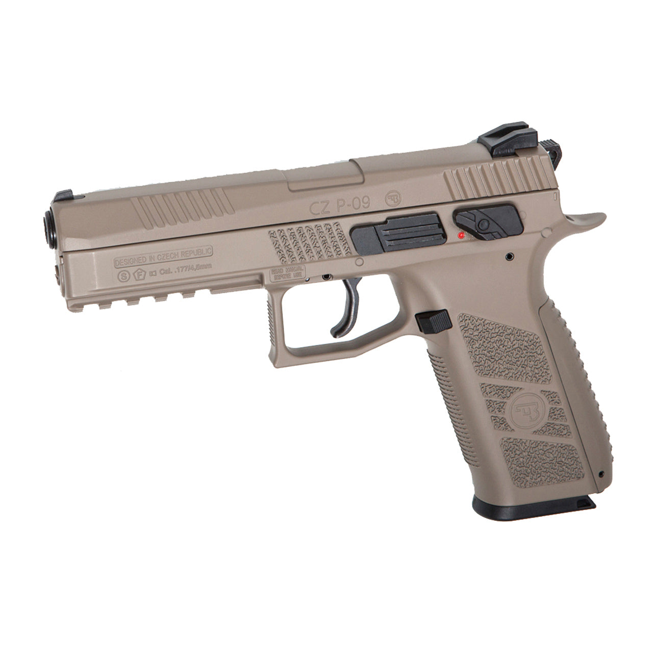 CO2 Pistool ASG CZ P-09 Duty FDE Blowback – Carbin, image size:1280x1280