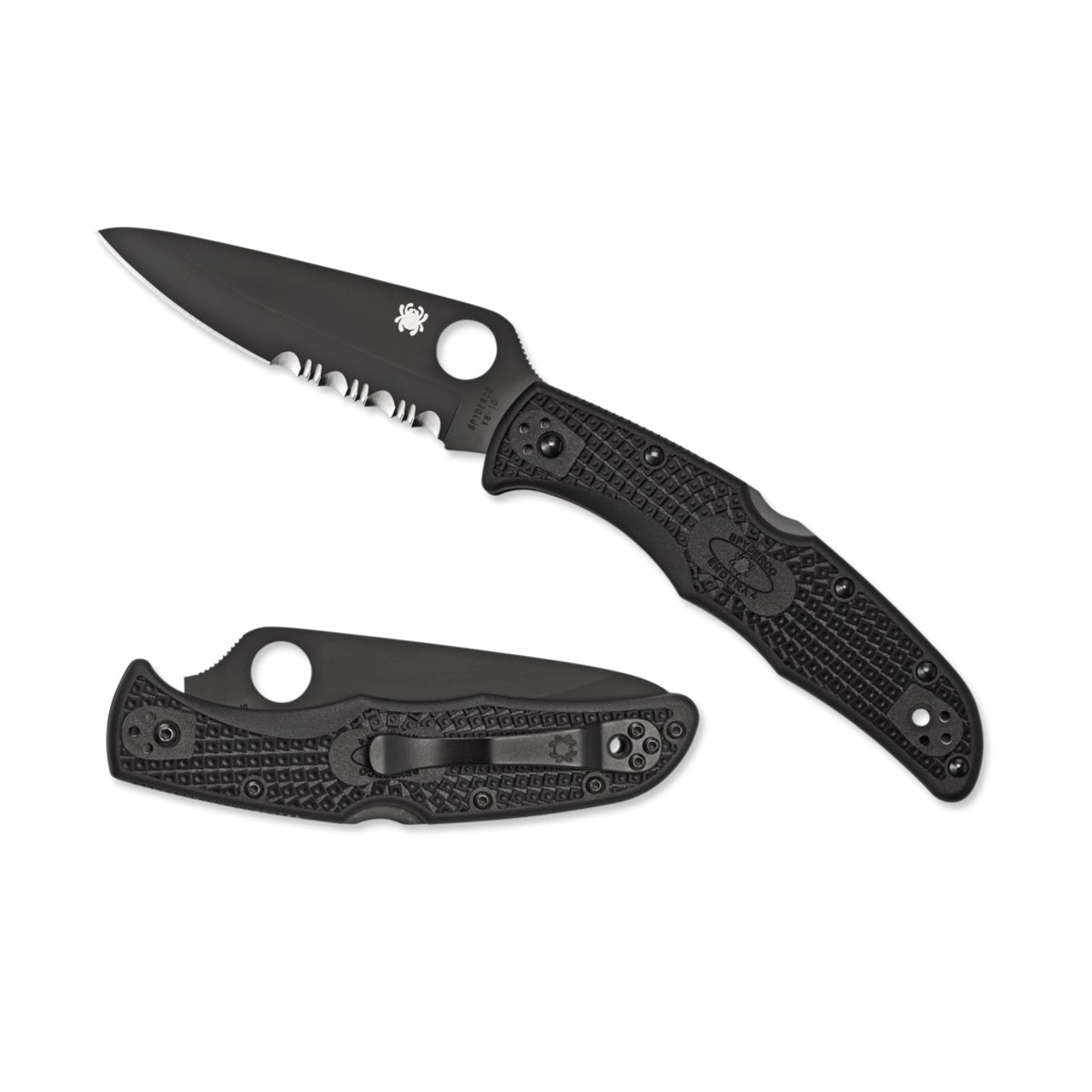 NAVAJA SPYDERCO ENDURA 4 FRN BLACK BLADE (1)