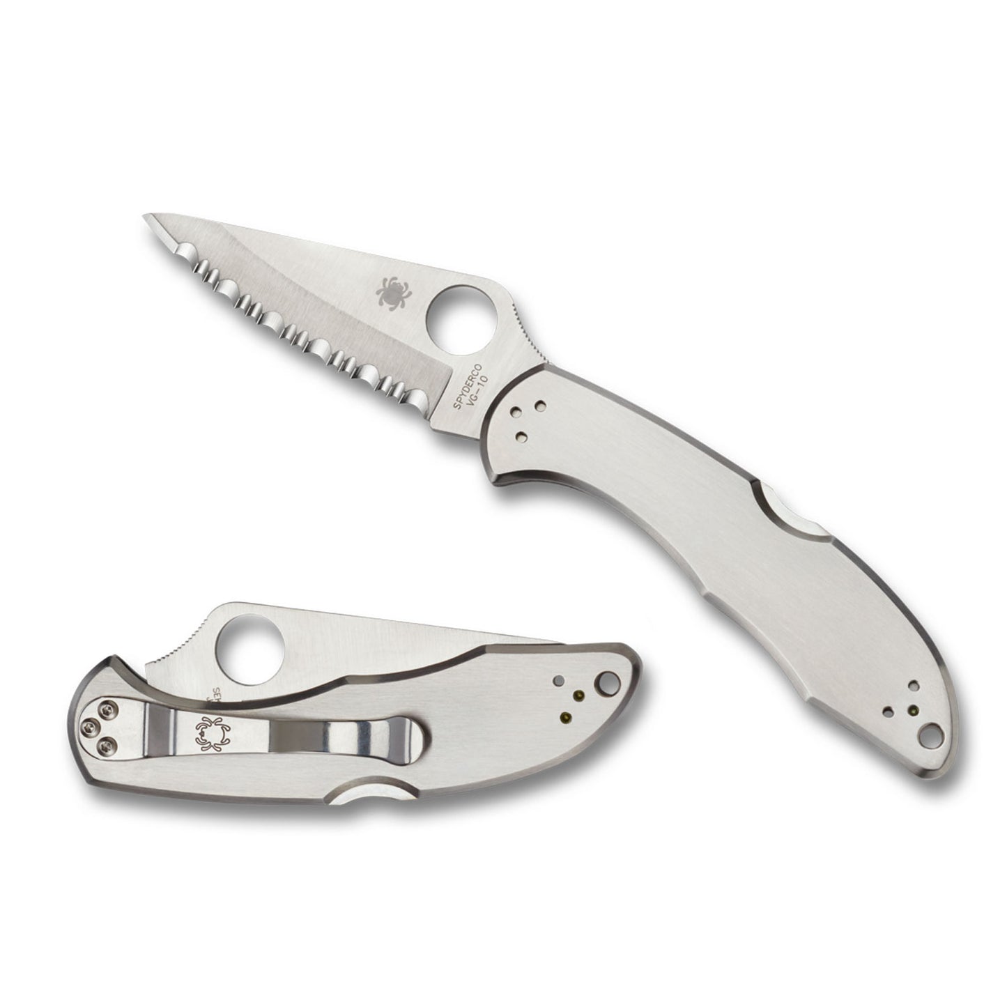 NAVAJA SPYDERCO DELICA 4 STAINLESS STEEL (1)