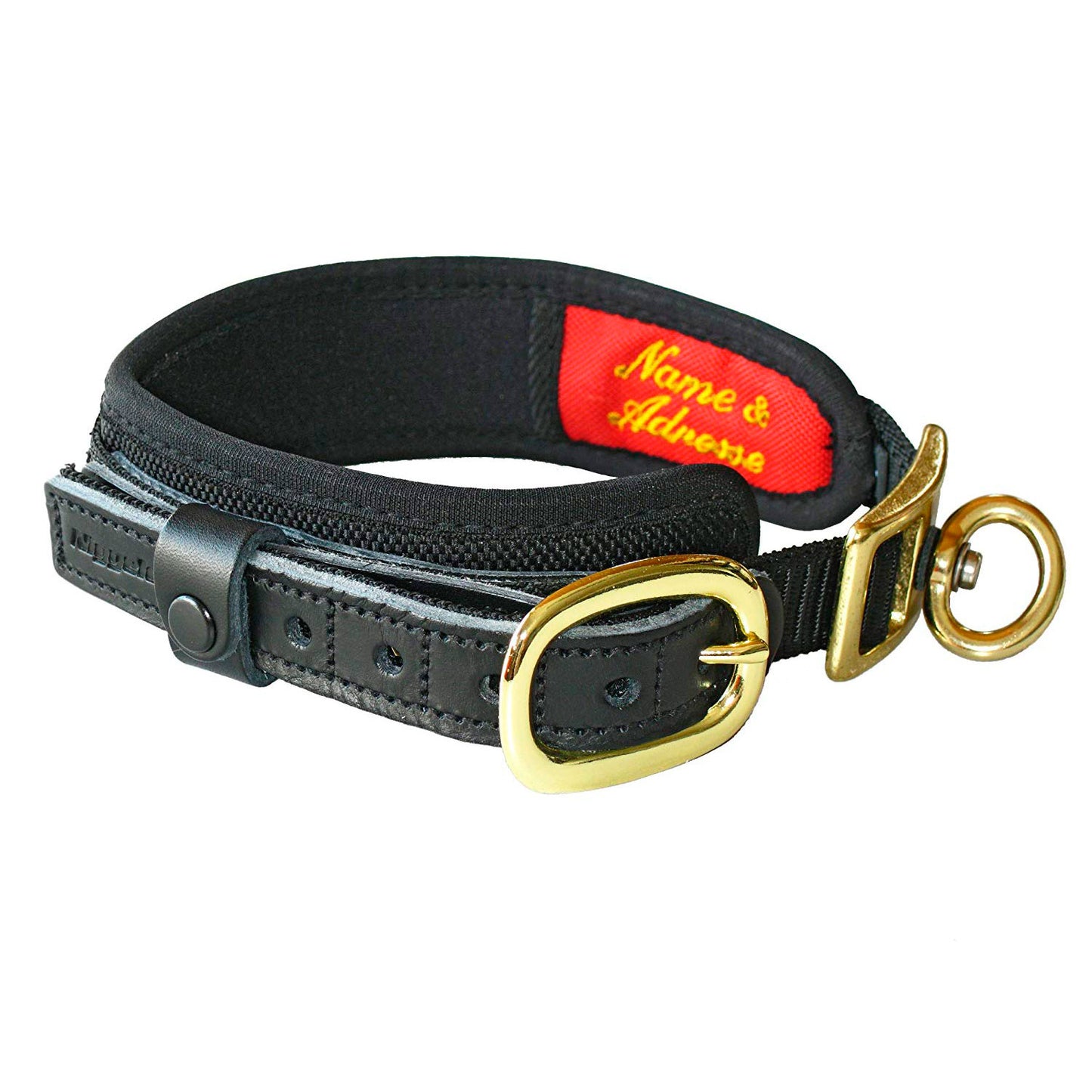 COLLAR DELUXE NEGRO PARA PERROS NIGGELOH