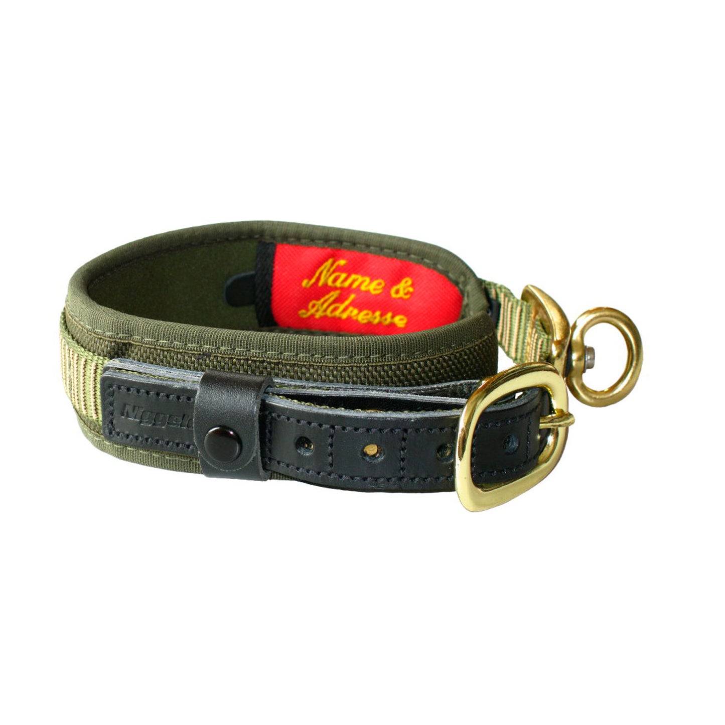 COLLAR DELUXE VERDE PARA PERROS NIGGELOH & Deluxe