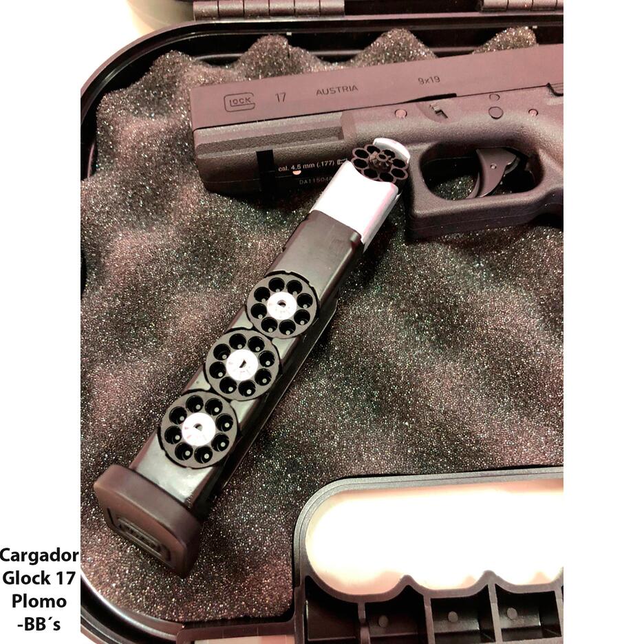 CARGADOR GLOCK BBS Y PELLET PARA GLOCK 17 & Dual (Pellet / bbs)