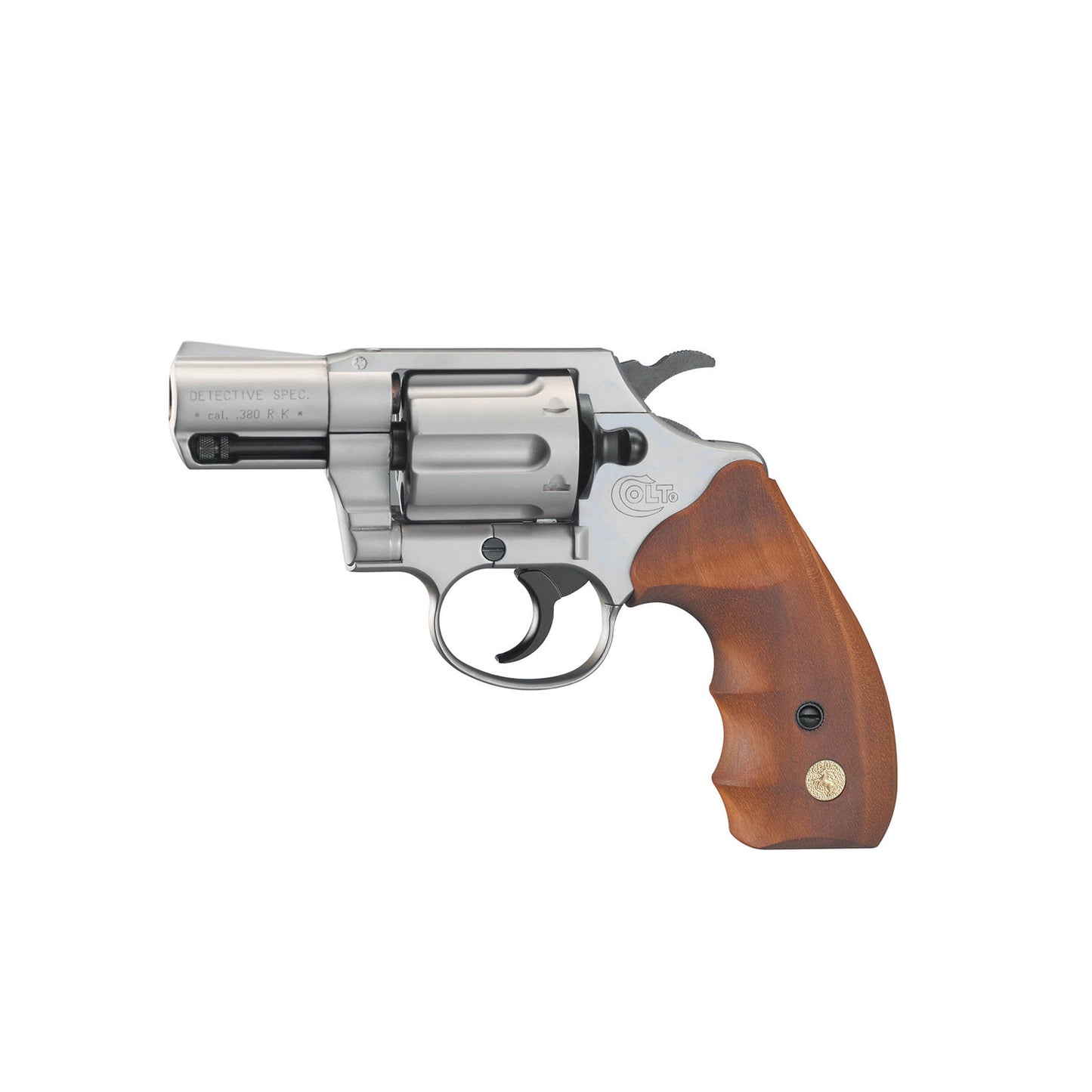 REVÓLVER DETONADOR COLT DETECTIVE SPECIAL NÍQUEL & 9mm R.K