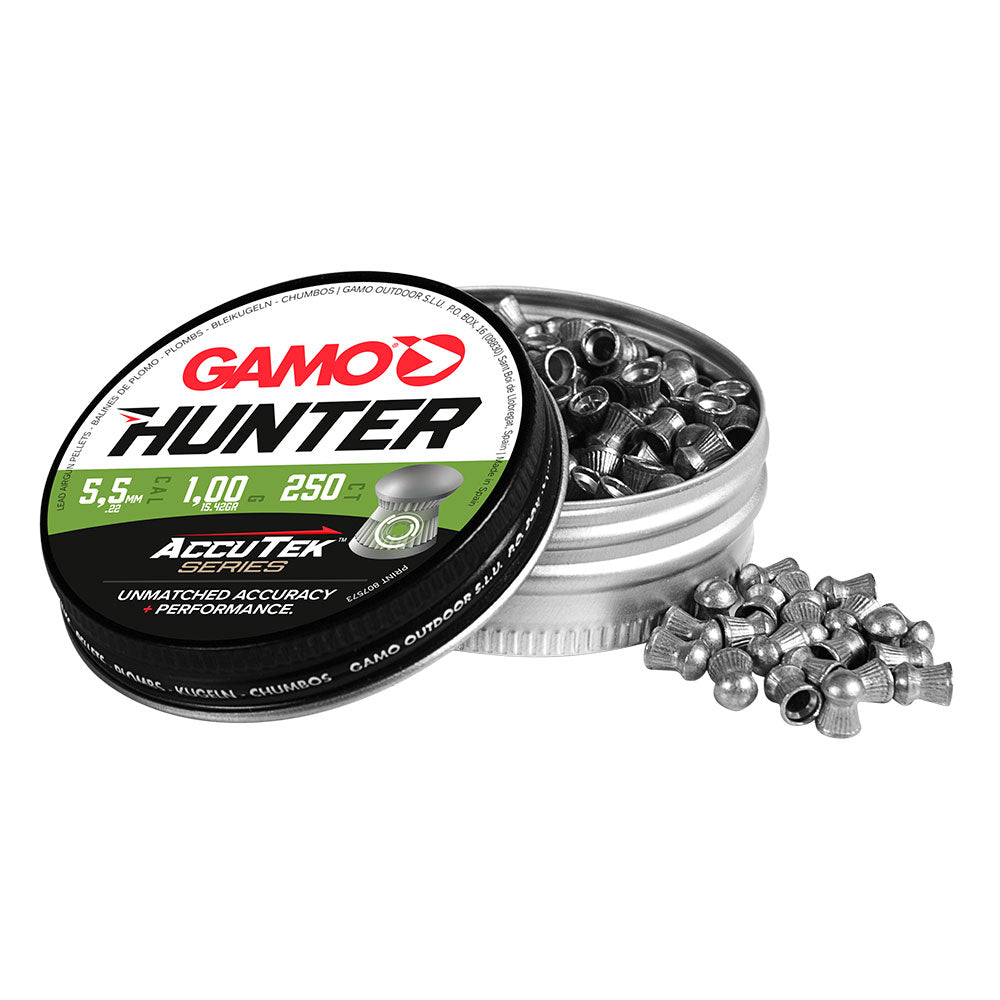 BALINES GAMO HUNTER SERIE ACCUTEK (1) & Cal. 5.5mm (250 u)