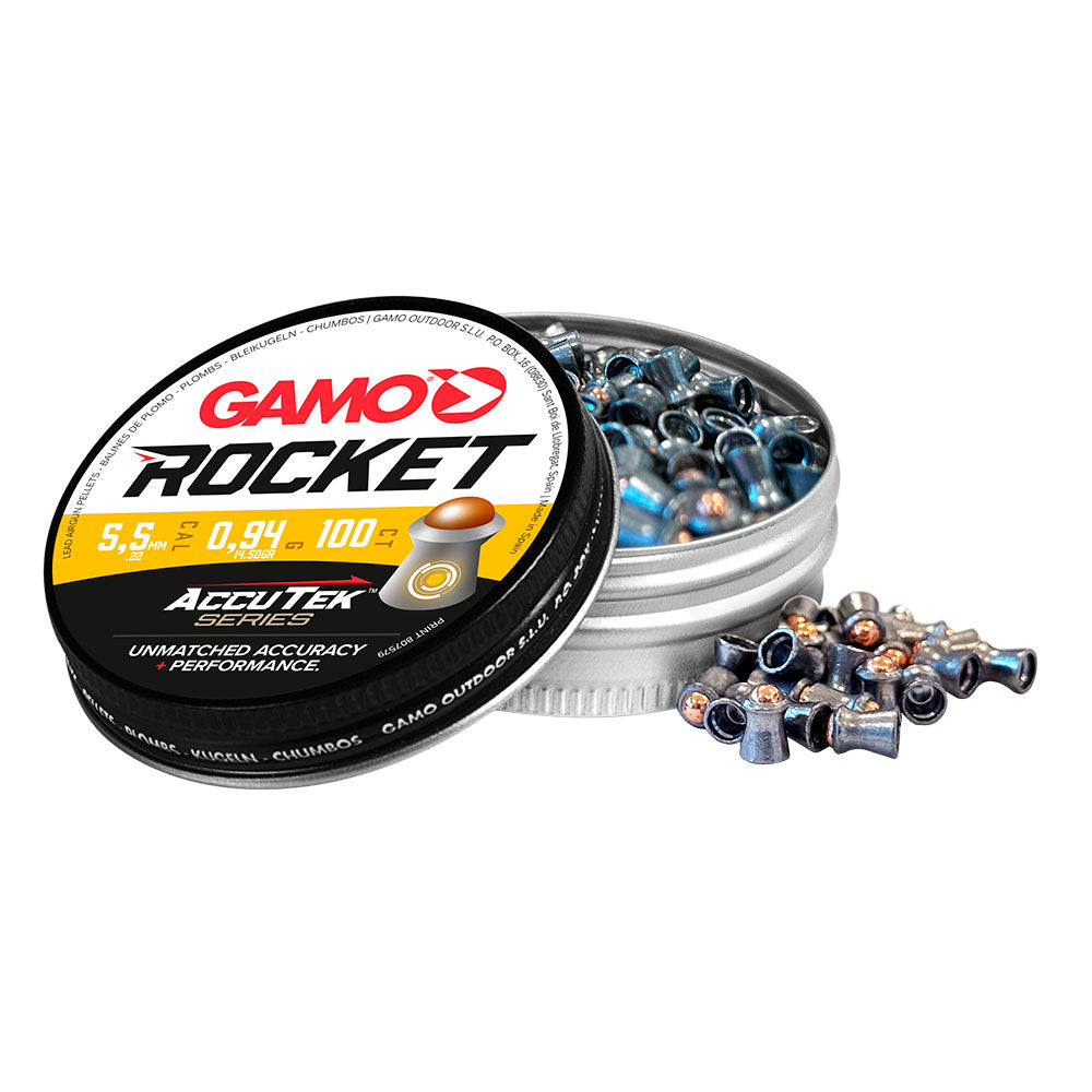 BALINES GAMO ROCKET ACCUTEK (1) & Cal. 5.5mm (100 u)