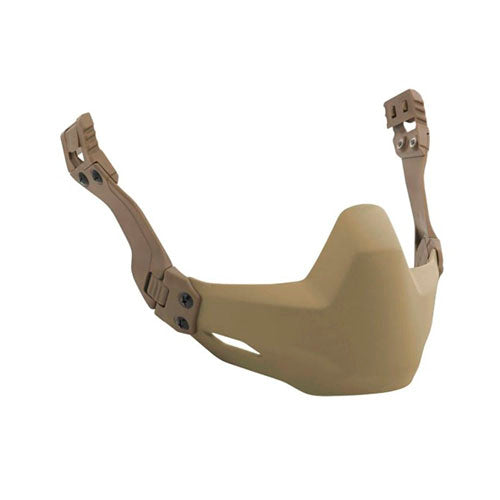 PROTECTOR DE MANDÍBULA PARA CASCO BALÍSTICO "ACH" CON RAÍLES (1) & Desert