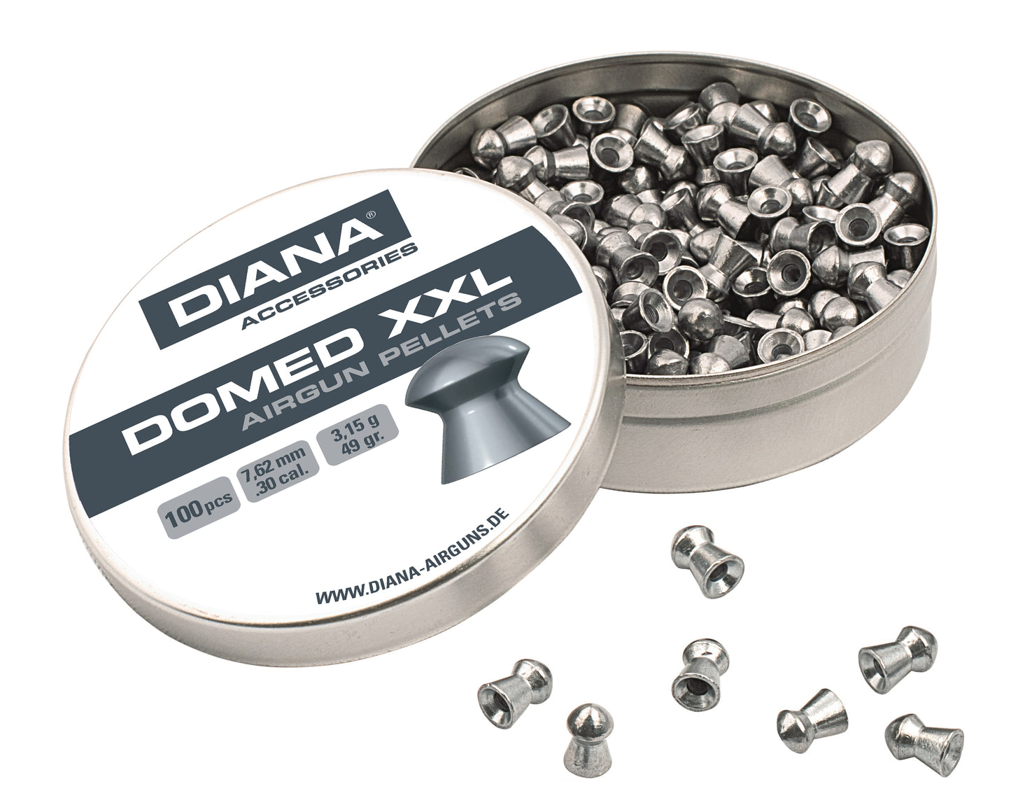 BALINES DIANA DOMED XXL 7,62 & Cal. 7.62mm
