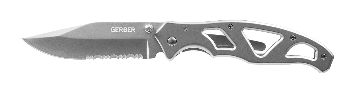 CUCHILLO PLEGABLE GERBER PARAFRAME II INOX SERRADO & Paraframe II Inox Serrado