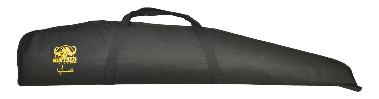FUNDA BUFFALO RIVER DE RIFLE CON VISOR ECONOMY NEGRO 122CM & Negro 122cm