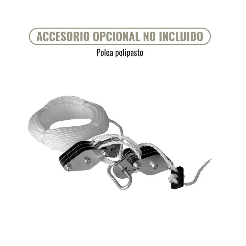 COMEDERO AUTOMÁTICO HN + BIDON 60 LITROS + ASA DE FORJA PARA COLGAR (3)