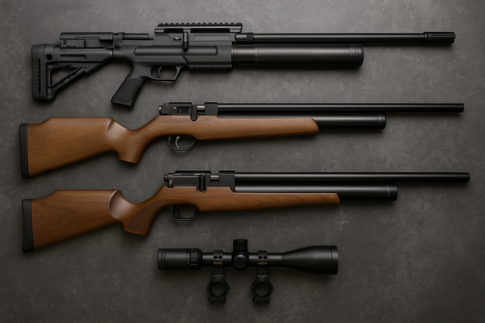 Carabinas PCP potentes: modelos, calibres, comparativa y legalidad