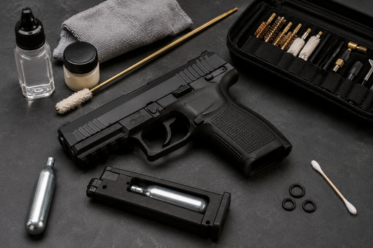 Mantenimiento de pistolas de CO₂: limpieza, juntas, cápsulas y averías