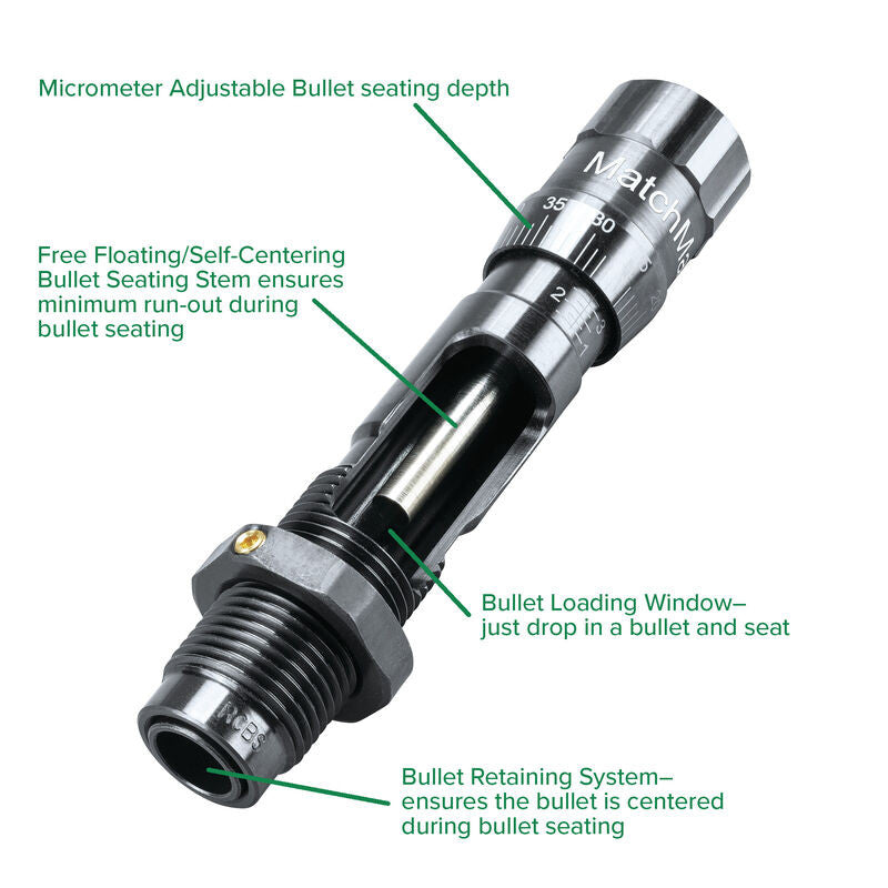 JUEGO DE 2 DIES RCBS MATCHMASTER 7 PRC - LONGITUD COMPLETA (6)