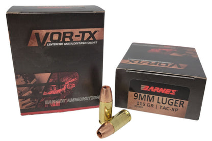 BALAS BARNES VOR-TX TAC-XP - 9MM. - 115 GRAINS (2)
