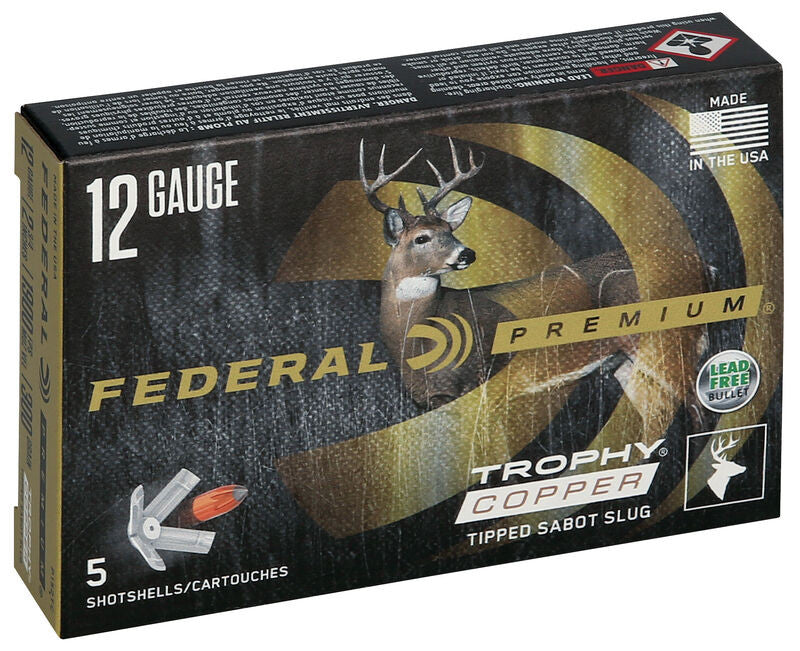 BALAS PARA ESCOPETA 12/70 FEDERAL TROPHY COPPER SABOT - 300 GRAINS (1)