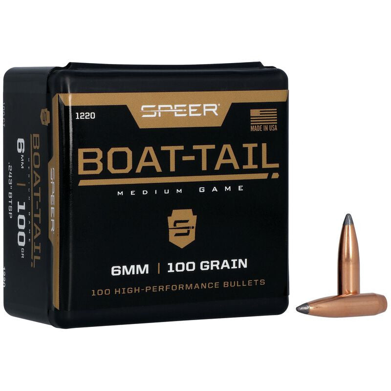PUNTAS DE BALA SPEER BOAT-TAIL - .243" - 100 GRAINS & .243" - 100 grains