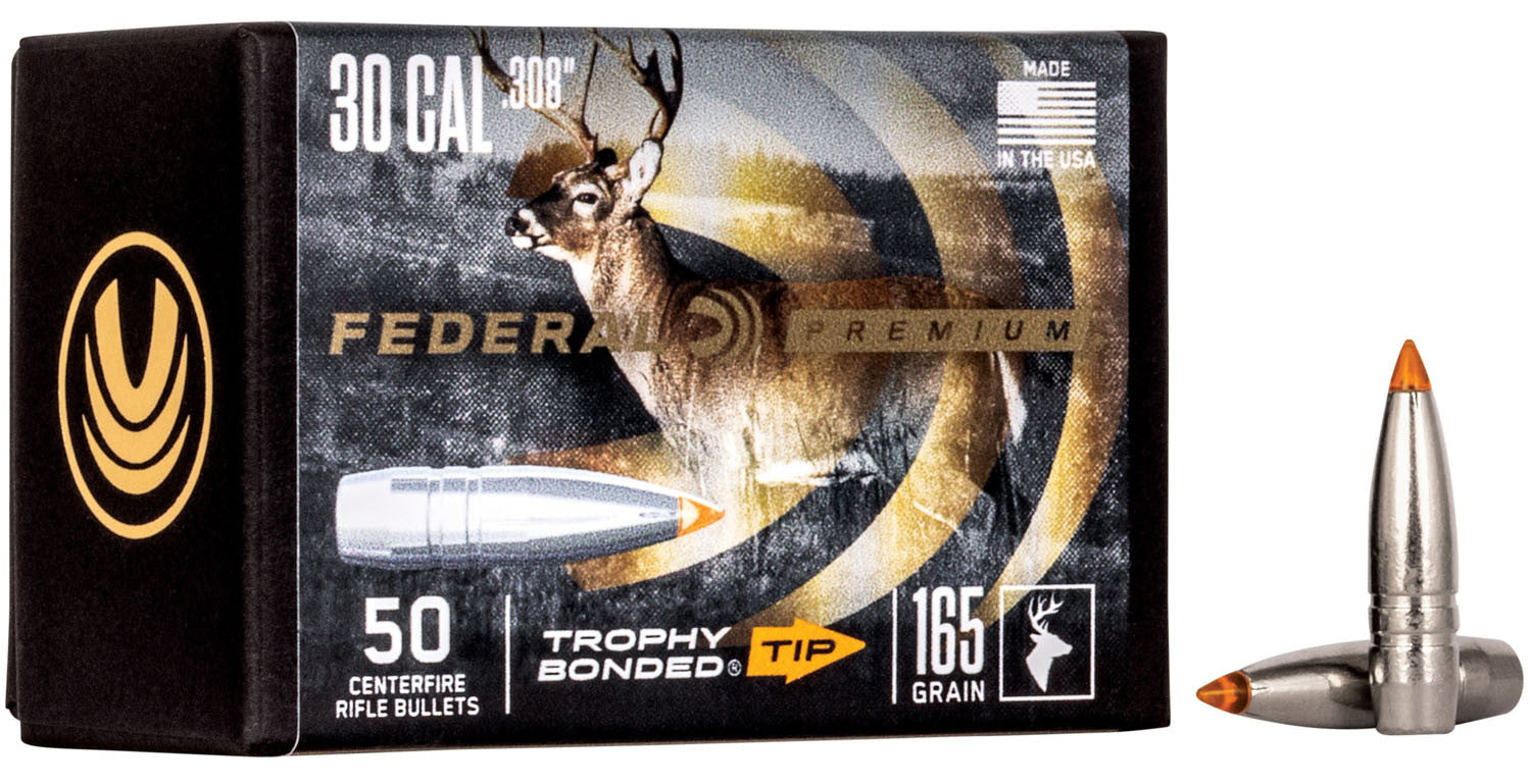 PUNTAS DE BALA FEDERAL TROPHY BONDED TIP - .308" - 165 GRAINS