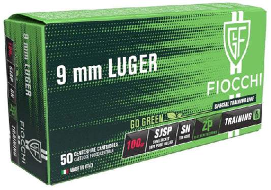MUNICIÓN FIOCCHI SN ZP - 9MM. PARA. - 100 GRAINS & 100 grains