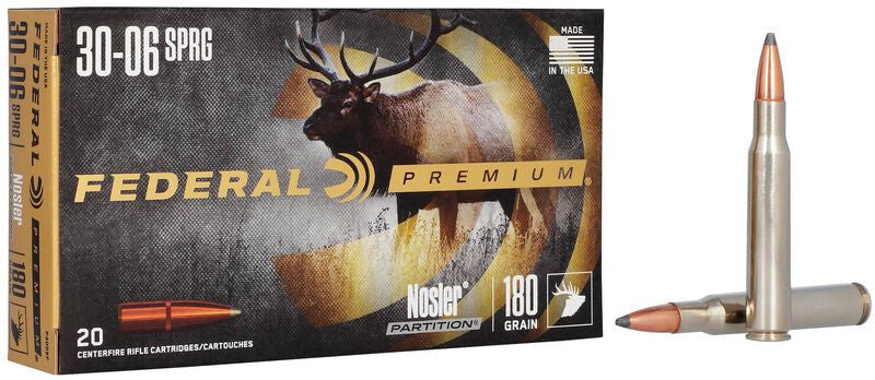 BALA FEDERAL Nosler Partition - 30-06 - 180 grains & 30-06 - 180 grains