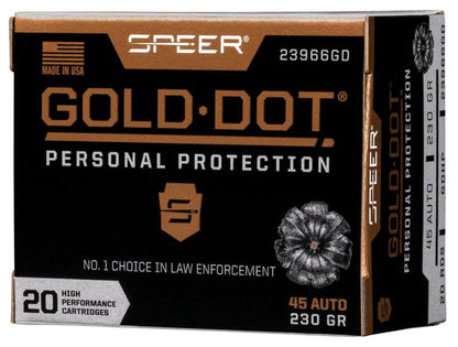 BALAS SPEER GOLD DOT - 45 ACP - 230 GRAINS - GDHP (3)