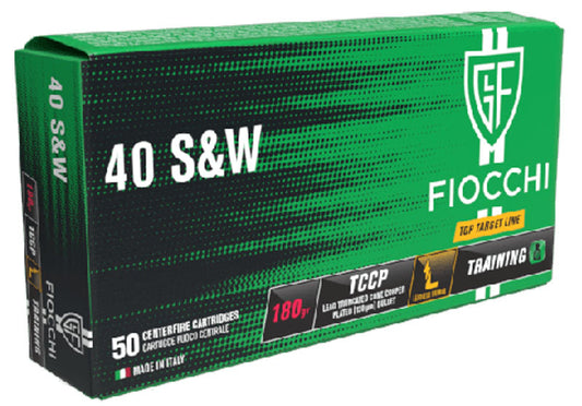 MUNICIÓN FIOCCHI TOP TARGET - 40 S&W - 180 GRAINS. - PUNTA DE PLOMO & 180 grains - punta de plomo