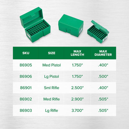 CAJA DE MUNICIÓN RCBS - RIFLE PEQUEÑO (2)