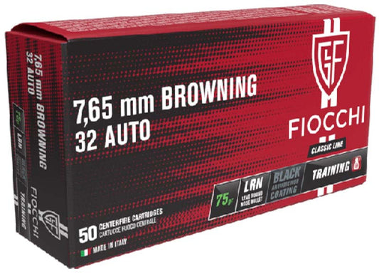 MUNICIÓN FIOCCHI CLASSIC - 7.65 BROW. - 75 GRAINS - PUNTA DE PLOMO & 75 grains - punta de plomo