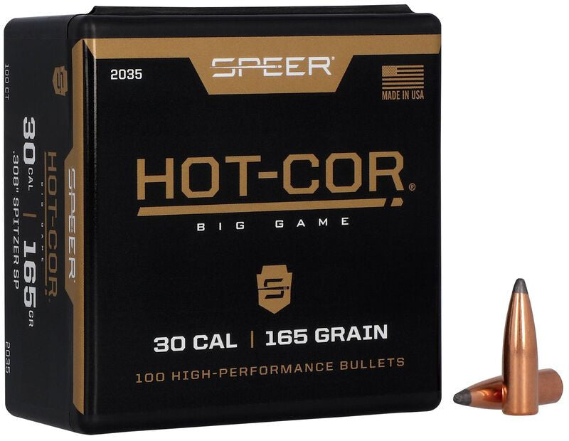 PUNTAS DE BALA SPEER HOT-COR SSP - .308" - 165 GRAINS & .308" - 165 grains