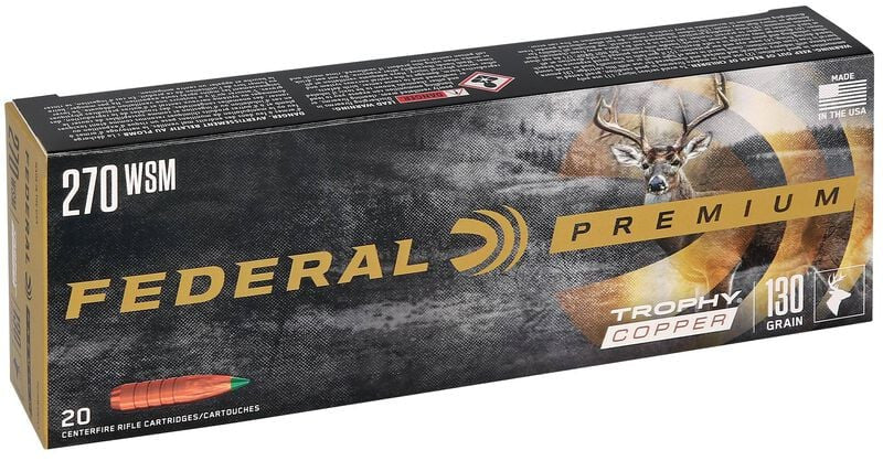 BALA FEDERAL Trophy Copper - 270 WSM - 130 grains (5)