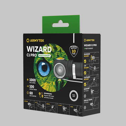 Linterna led ARMYTEK Wizard C1 Pro Magnet USB - luz blanca (5)