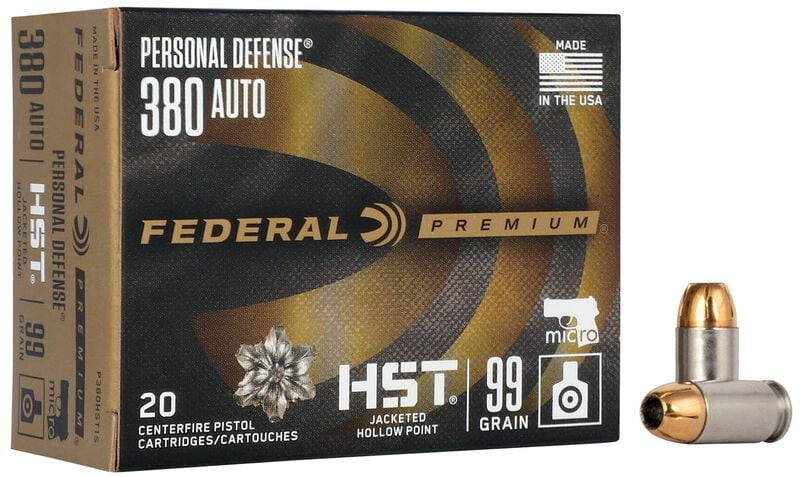 BALA FEDERAL PERSONAL DEFENSE HST - 9MM. CORTO - 99 GRAINS - JHP & 9mm. corto - 99 grains - JHP