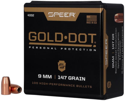 Puntas de bala SPEER Gold Dot HP - .355" - 147 grains (2)