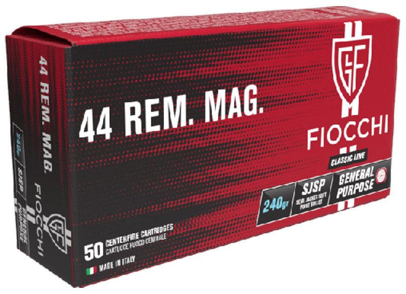 MUNICIÓN FIOCCHI CLASSIC - 44 REM. MAG. - 240 GRAINS - SJSP & 240 grains - SJSP