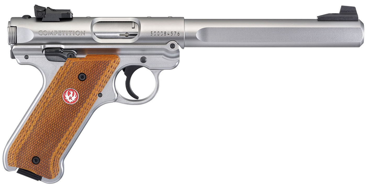 Pistola RUGER Mark IV Competition 6.88" - 22 LR & 22 LR