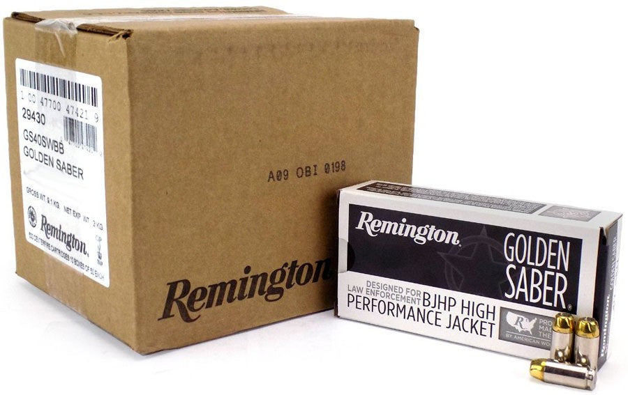 BALA REMINGTON - GOLDEN SABER HPJ BONDED - 9MM BJHP (2)