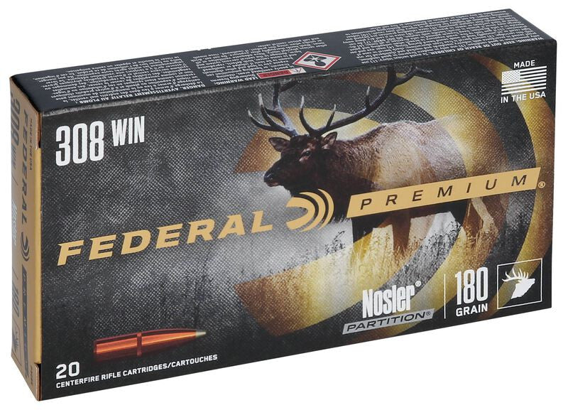 BALA FEDERAL Nosler Partition - 308 Win. - 180 grains (5)