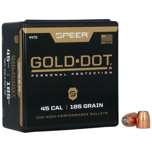 Puntas de bala SPEER Gold Dot HP - .451" - 185 grains & 185 grains
