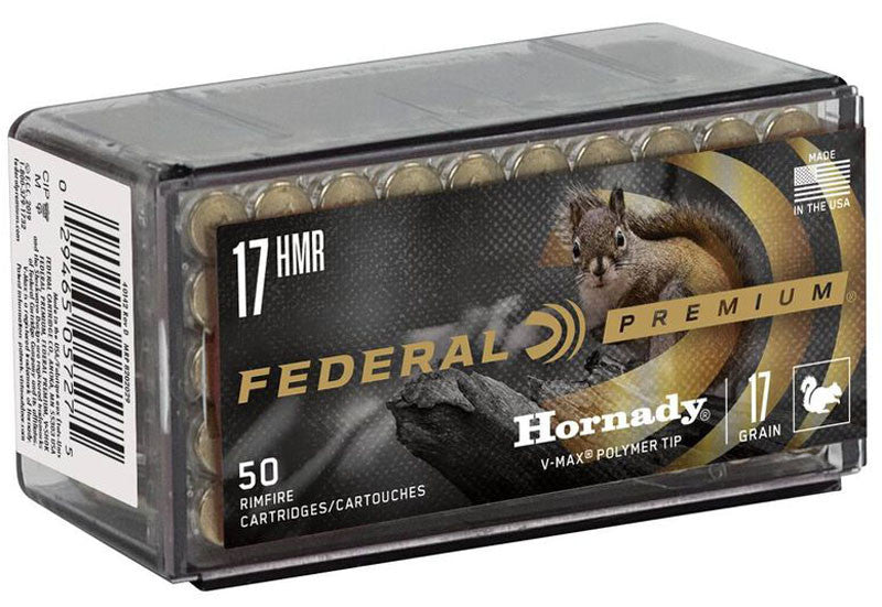 BALA FEDERAL Hornady V-Max - 17 HMR - 17 grains & 17 HMR - 17 grains