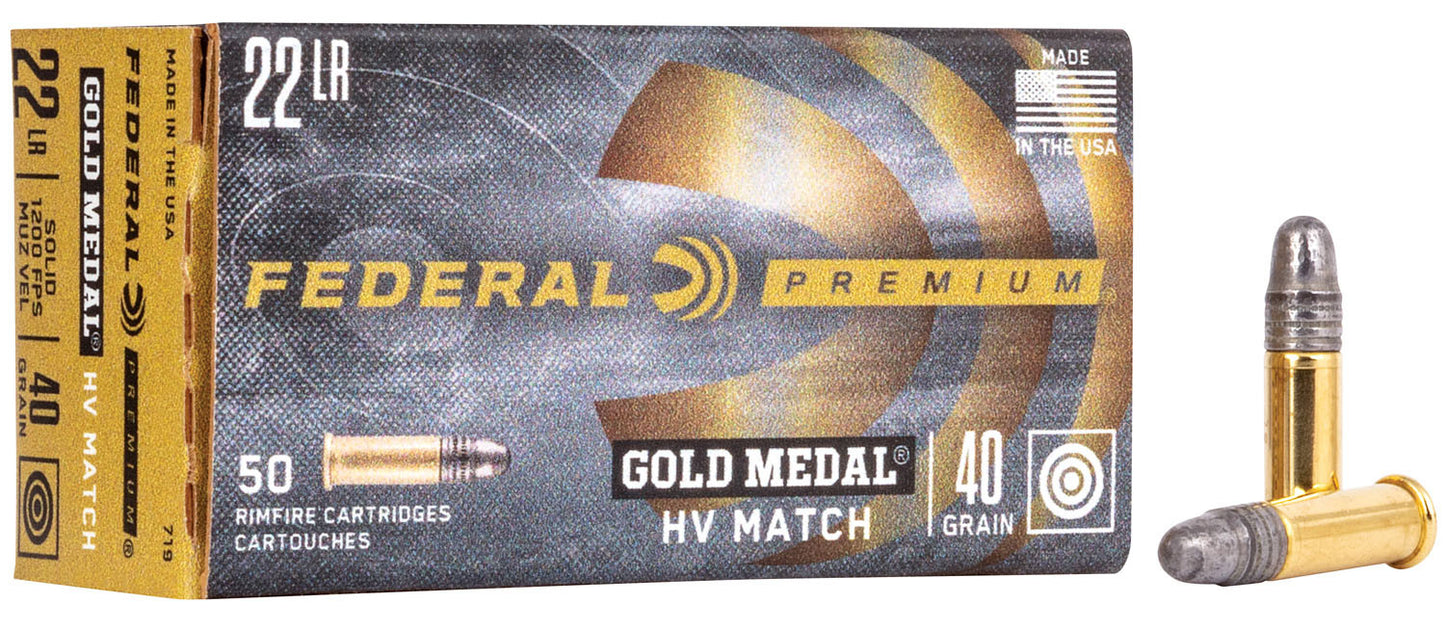BALA FEDERAL GOLD MEDAL HV MATCH - .22LR - 40 GRAINS - LRN